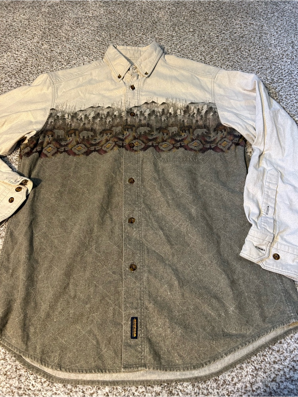 Vintage John Rich & Bros WoolrichSouthwestern Button-Up Shirt Flannel
